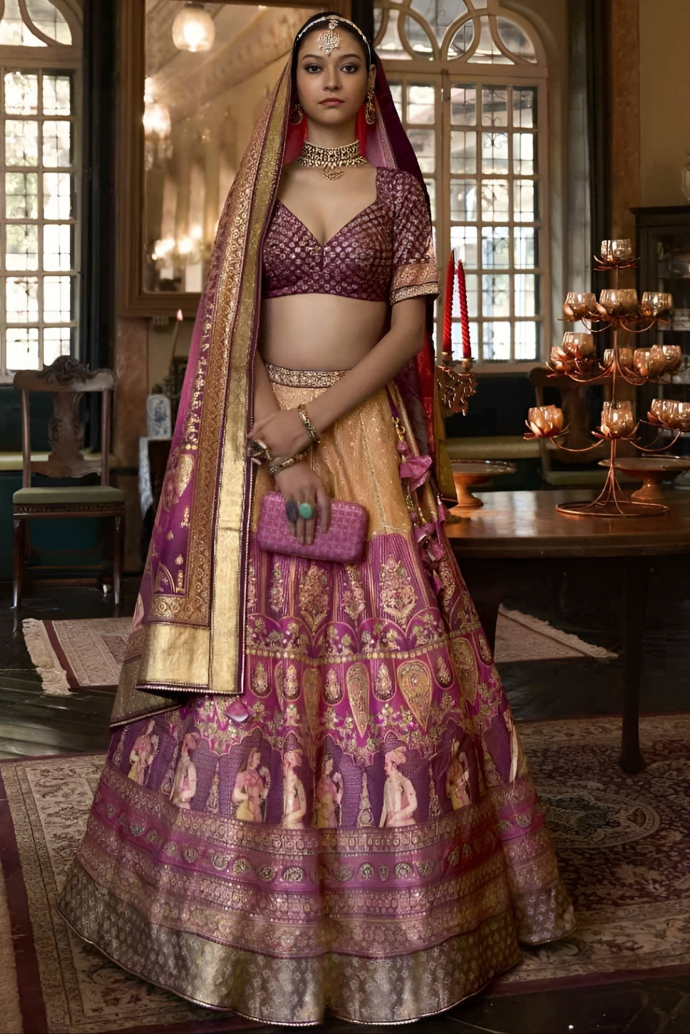 EKKTARA Stitched Designer Purple Colour Lehenga Choli Collection