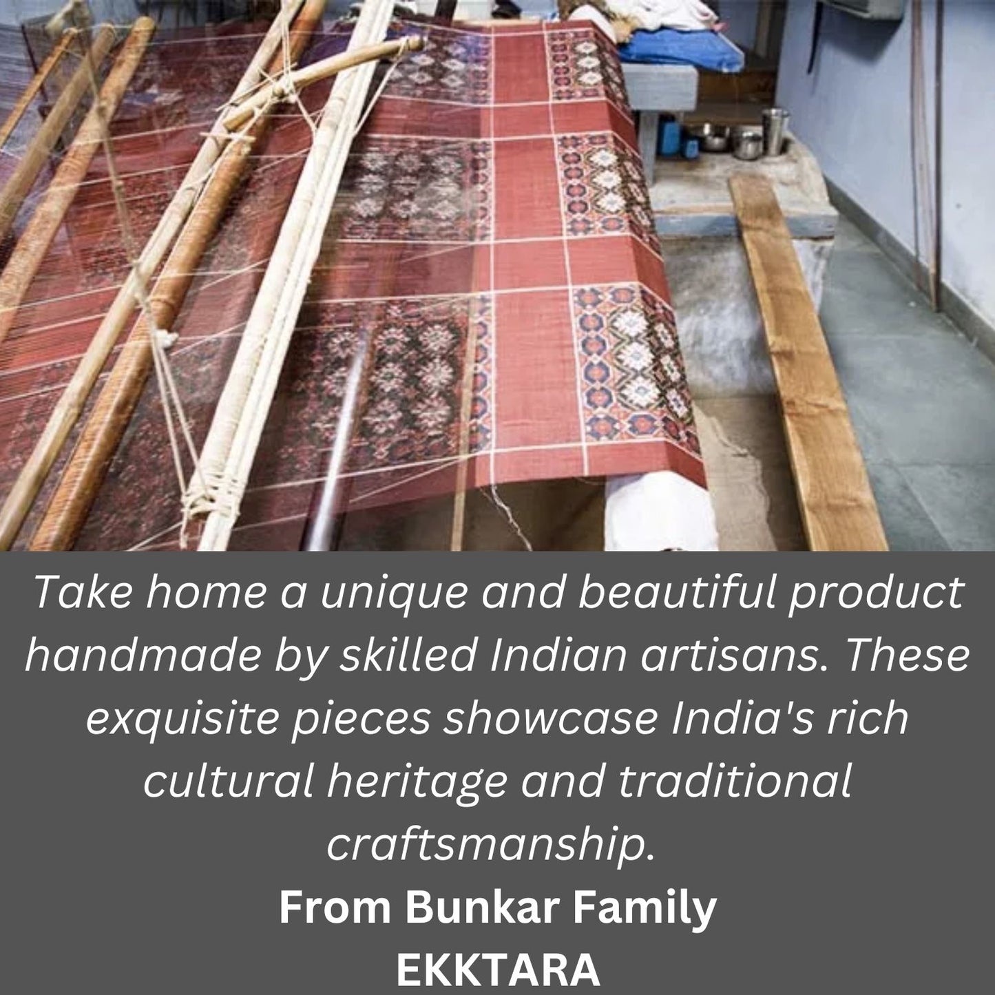 EKKTARA Saree For Women Cinnamon Brown Handloom Two Tone Organza Saree