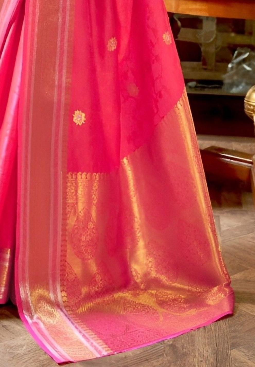 EKKTARA Saree For Women Handloom Silk Weaving Saree