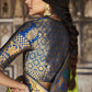 EKKTARA Saree For Women Lime Colour Designer Paithani Saree With Unstitched Designer Blouse