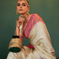 EKKTARA Saree For Women Golden Colour Kanchivaram Silk Saree With Unstitched Blouse