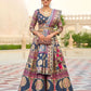 EKKTARA Stitched Designer Blue Shade Lehenga Choli Set