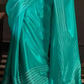 EKKTARA Saree For Women Turquoise Colour Party Wear Designer Handloom Weaving Saree With Unstitched Blouse