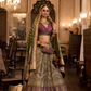 EKKTARA Stitched Designer Wine And Golden Shade Lehenga Choli Set