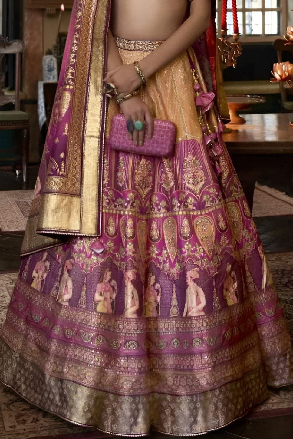 EKKTARA Stitched Designer Purple Colour Lehenga Choli Collection