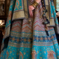 EKKTARA Stitched Designer Turquoise And Blue Shade Lehenga Choli Set