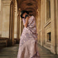 EKKTARA Saree For Women Light Purple Colour Silk Handloom Weaving Saree With Unstitched Blouse