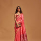 EKKTARA Saree For Women  Red Colour Handloom Weaving Silk Saree With Unstitched Blouse