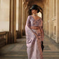 EKKTARA Saree For Women Light Purple Colour Silk Handloom Weaving Saree With Unstitched Blouse