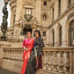 EKKTARA Saree For Women Dark Grey Colour Soft Silk Handloom Weaving Saree With Unstitched Blouse