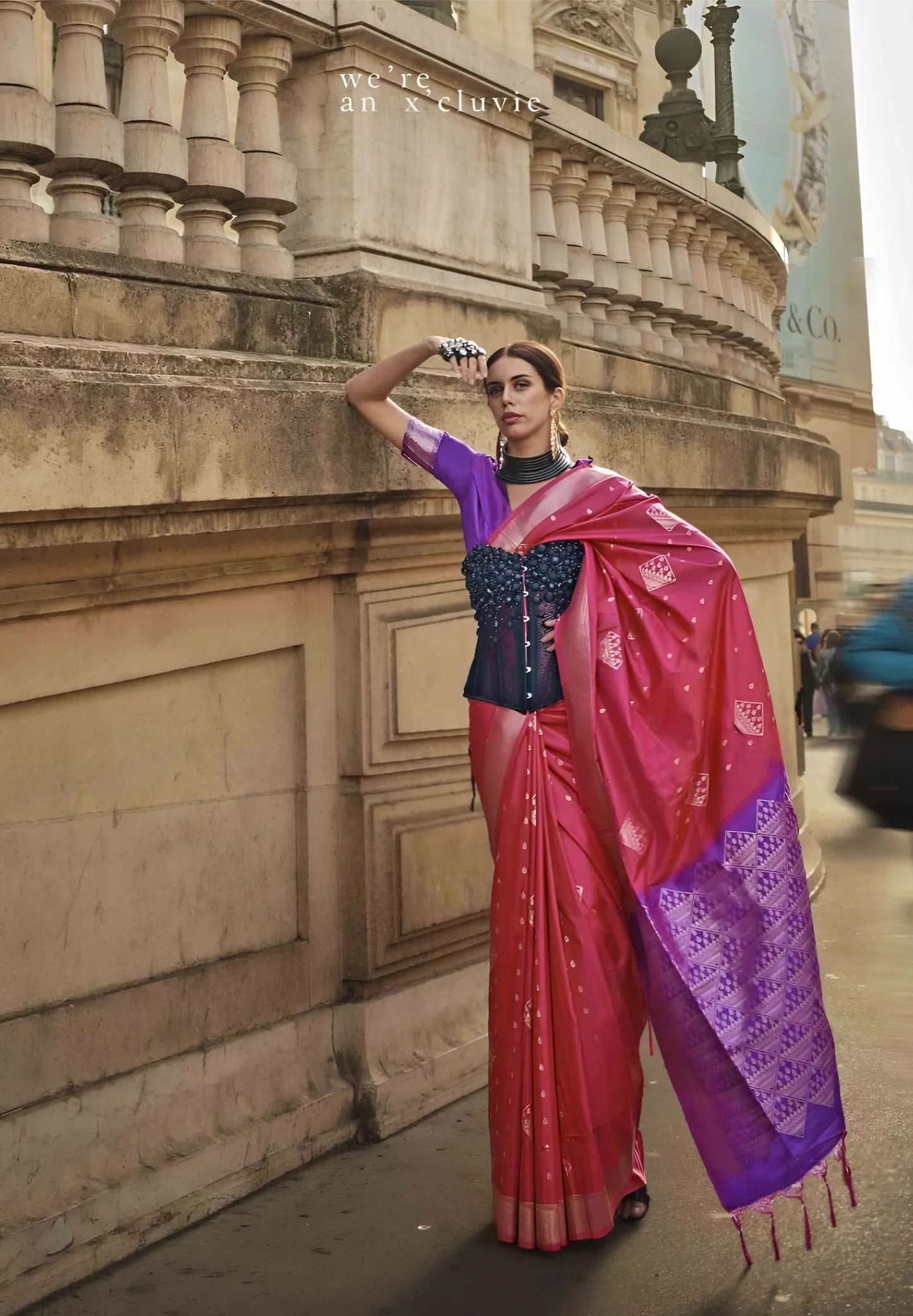 EKKTARA Saree For Women Red Colour Soft Silk Handloom Weaving Saree With Unstitched Blouse