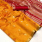 EKKTARA Saree For Women  Orange Colour Handloom Weaving Silk Saree With Unstitched Blouse