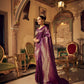 EKKTARA Saree For Women Iris Purple Kanjivaram Saree