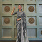 EKKTARA Saree For Women Fossil Grey Chikankari Lucknowi Handwowen Saree