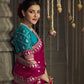 EKKTARA Saree For Women Burgundy Shade Designer Silk Celebrity Saree
