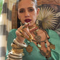 EKKTARA Celebrity Fame Saree For Women Light Turquoise Colour Satin Tissue Handloom Weaving Silk Saree With Unstitched Blouse