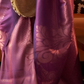 EKKTARA Saree For Women Purple Handloom Weaving Zari Silk Saree