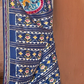 EKKTARA Saree For Women Blue Pure Silk Designer Patola Saree