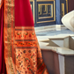 EKKTARA Saree For Women Marhoon Colour Silk Paithani Concept Saree With Unstitched Blouse